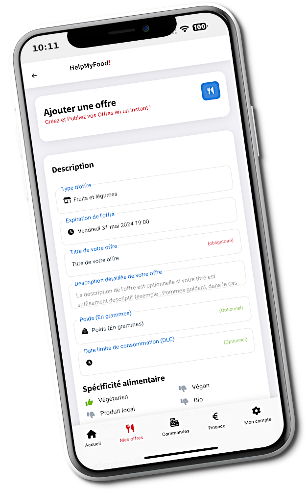 Votre solution pour la gestion et la valorisation des invendus à travers des promotions locales